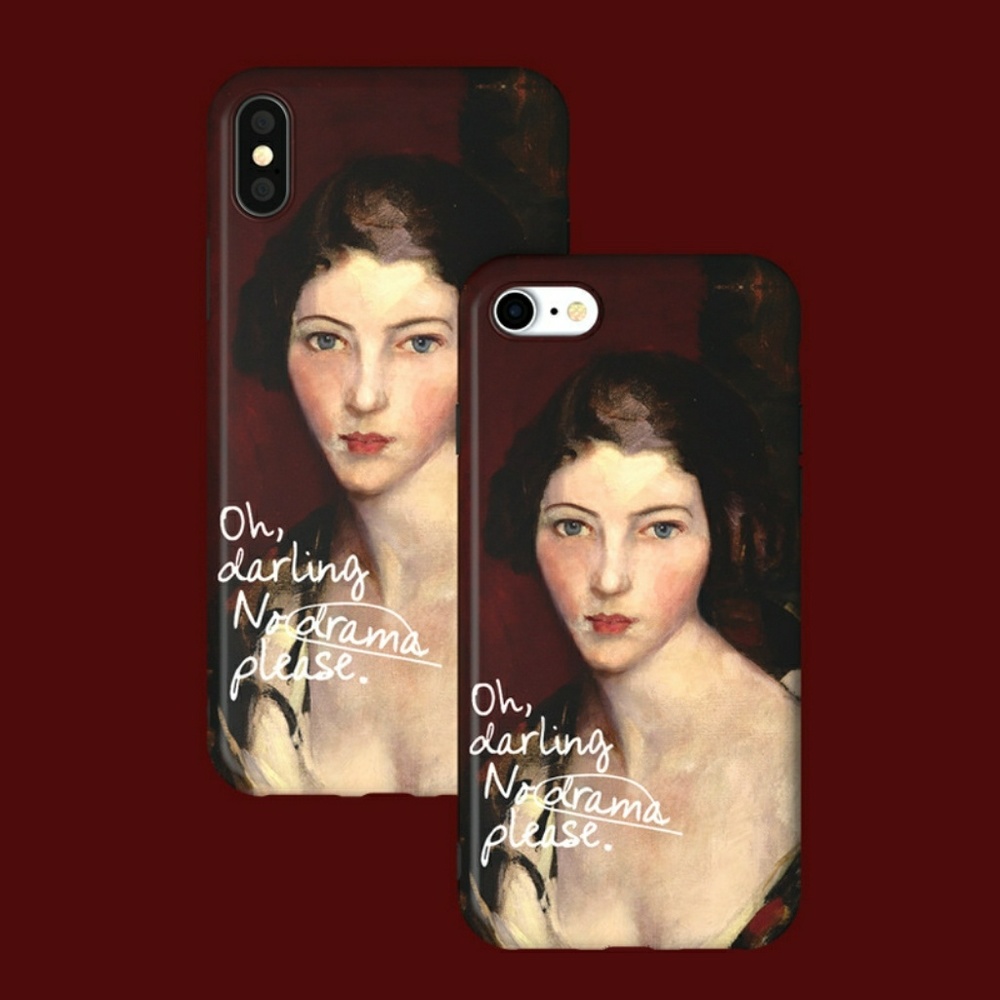 iPhone 7/8/+/XR/XS❤️woman oil painting phone cases